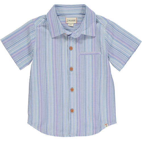Woven Shirt Multi Blue Stripe