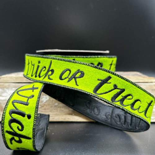 Trick or Treat Ribbon, Green