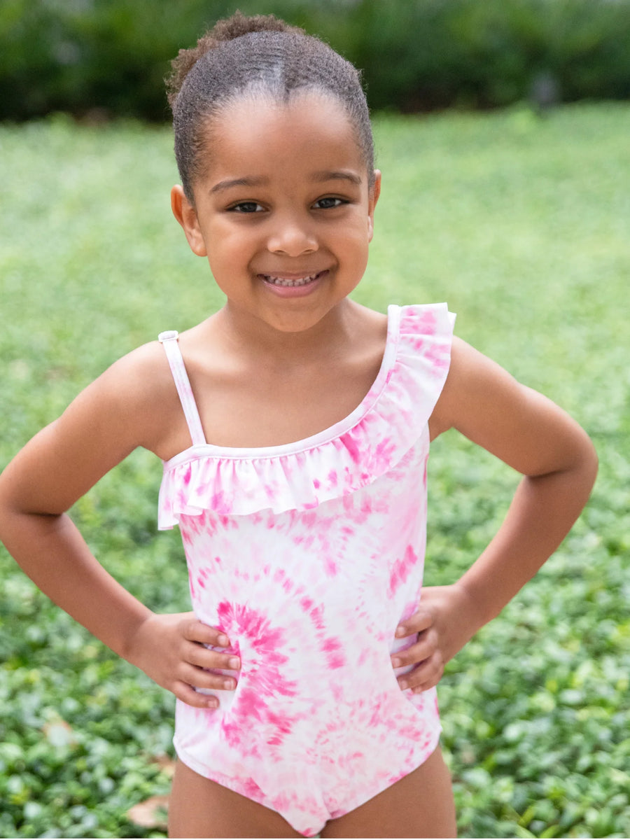 Girls top neon swimsuit