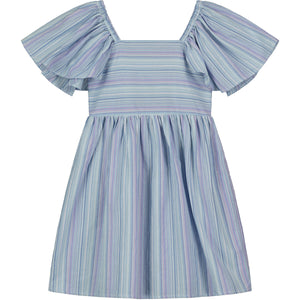 Hallie Dress Lavender Stripe