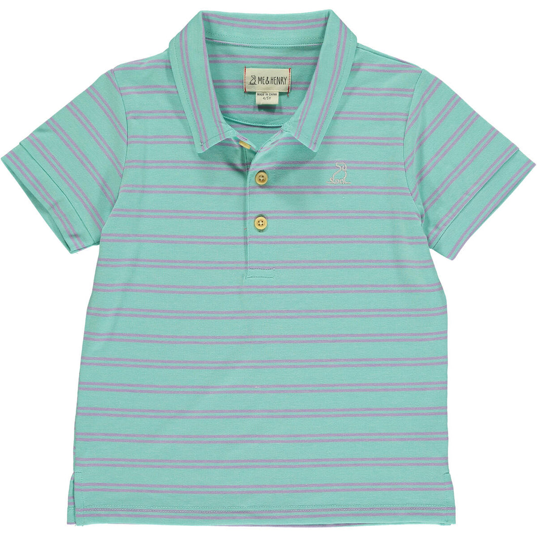 Polo Aqua/Lilac