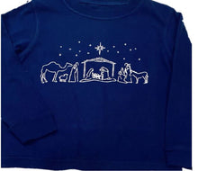 Load image into Gallery viewer, Nativity Tee Blue