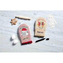 Load image into Gallery viewer, Santa Hand Print Oven Mitt