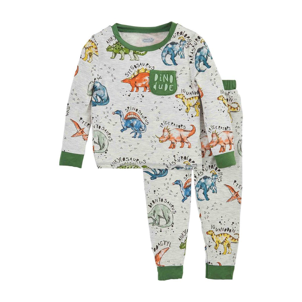 Green Dino PJ Set