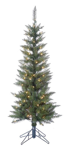 6' Column Pre-Lit Christmas Tree