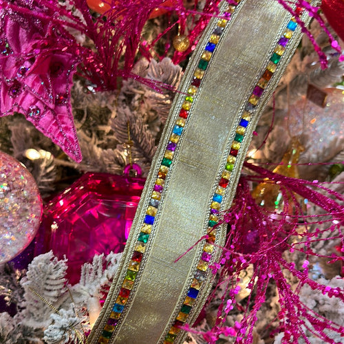 Kaleidoscope Ribbon, Gold 2.5