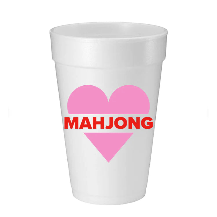 Heart Mahjong Foam Cup