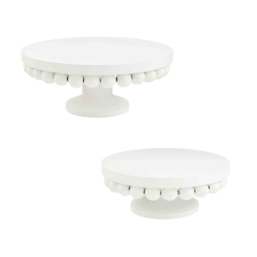 White Bead Pedestal