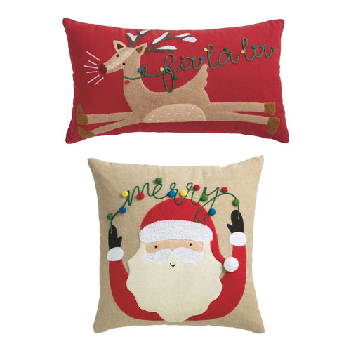 Applique Christmas Pillow