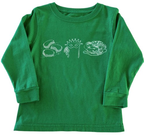 LS Green Mardi Gras Trio