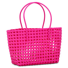 Load image into Gallery viewer, Large Pink Woven Tote
