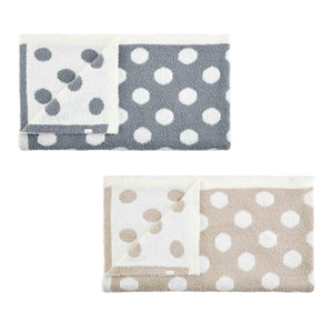 Polka Dot Chenille Blanket