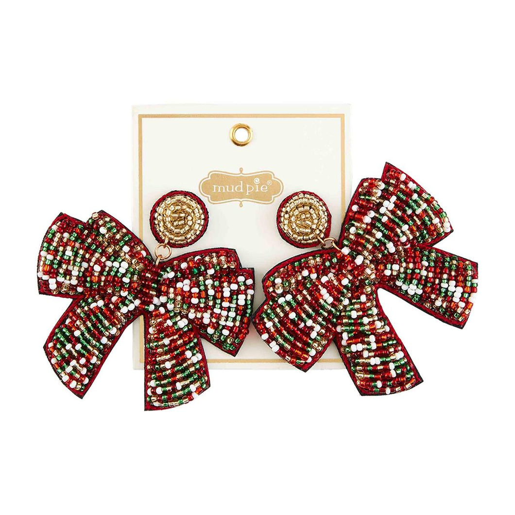 Christmas Seed Bead Earrings