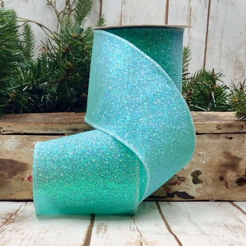 Sugar Glitter Ribbon Aqua