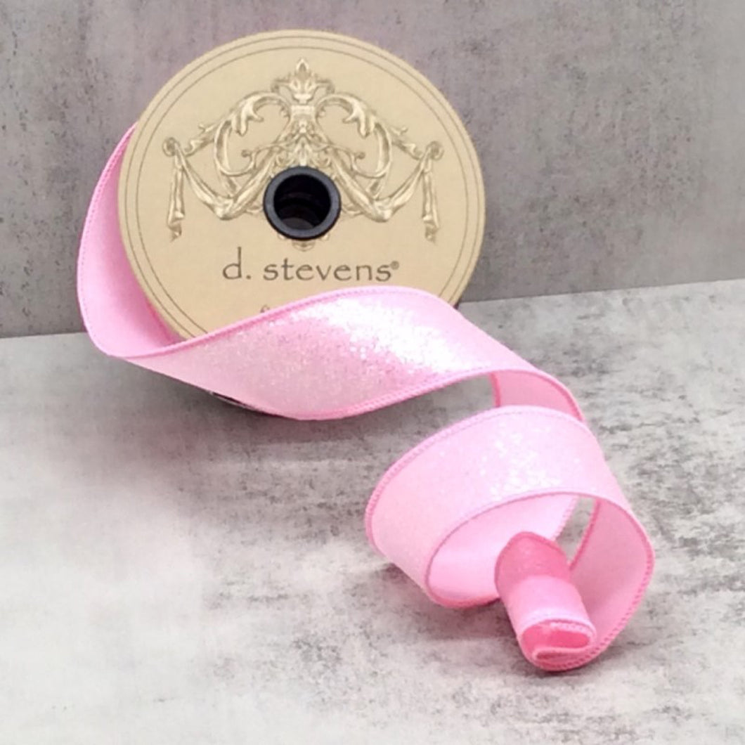 Cotton Candy Pink Fairy Glitter Ribbon
