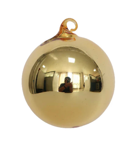 Mirror Glass Ornament, Gold