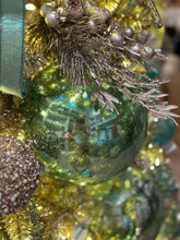 Load image into Gallery viewer, Mercury Ball Ornament Aqua 8&quot;
