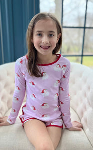 Lounge Long Sleeve Short Set Santa