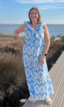 Load image into Gallery viewer, Blue Tanya Maxi Dress