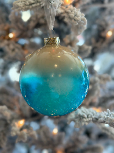 Crashing Waves Glass Ornament