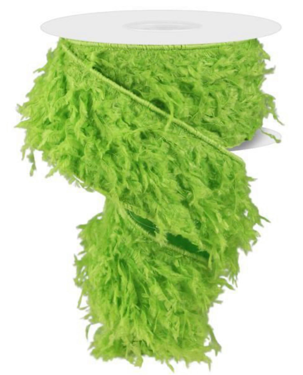 Furry Ribbon, Lime Green