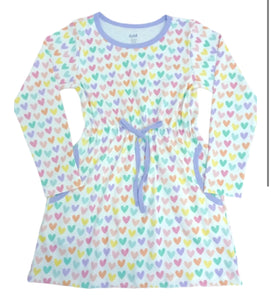 Camille Dress Rainbow Hearts
