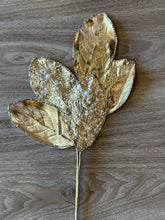 Load image into Gallery viewer, Champagne Magnolia Leaf Pick