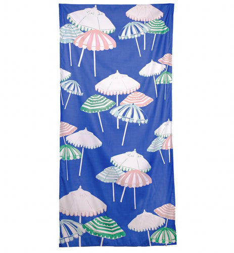 Monterosso Beach Towel Sapphire/Pink