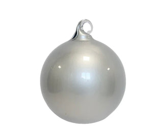 Gilded Glass Ornament, Pearl