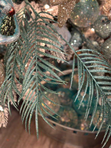 Aqua Triple Palm Leaf Pick