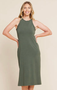 Racerback Dress Moss