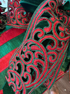 Emerald Red Fancy Ribbon