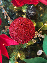 Load image into Gallery viewer, Red Beaded Ornament
