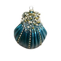 Sea Scallop Diamond & Pearl Ornament