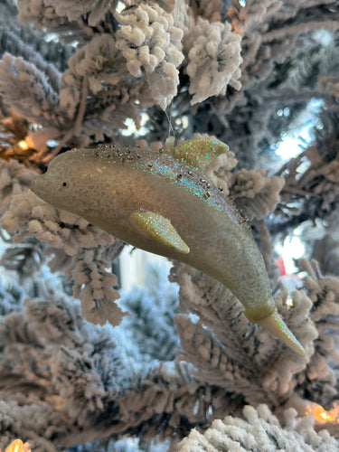 Champagne Dolphin Ornament