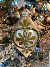 Load image into Gallery viewer, Glass Ball/Finial Ornament, Silver-Gold