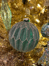 Load image into Gallery viewer, Green Honeycomb Ball Ornament