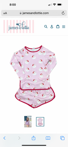 Lounge Long Sleeve Short Set Santa