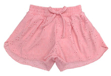 Load image into Gallery viewer, Pink Eyelet Tennis Shorts