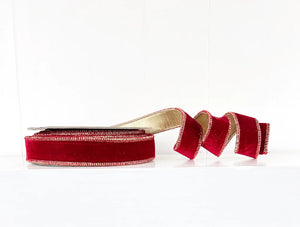 Regal Red Velvet Gold