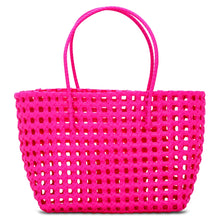 Load image into Gallery viewer, Large Pink Woven Tote