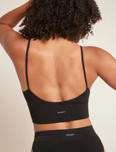 Load image into Gallery viewer, Ribbed Low Back Bra Black