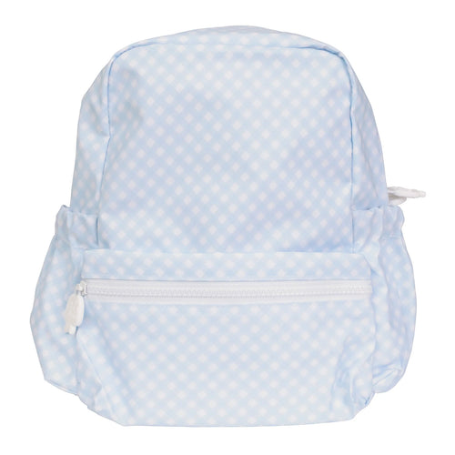Small Backpack Blue Gingham