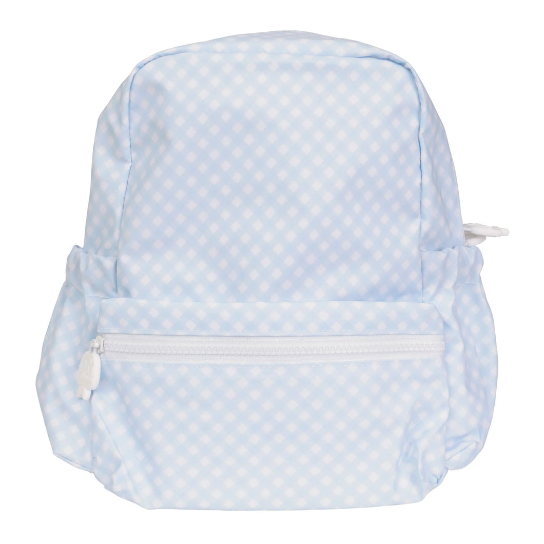 Small Backpack Blue Gingham