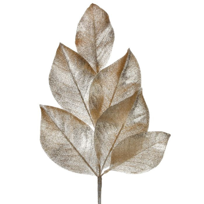 Gold Magnolia Leaf Pick