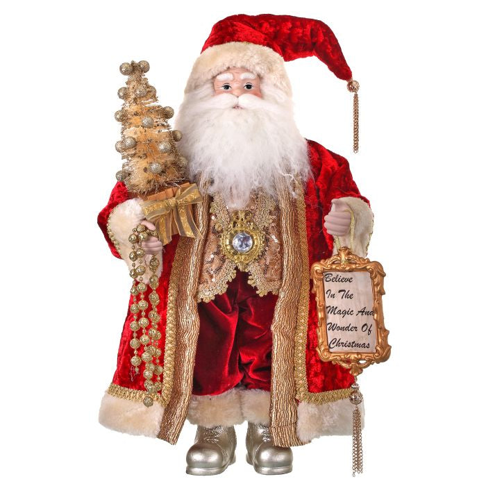 Vintage Santa with Plaque