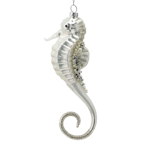 Glass Seahorse Ornament