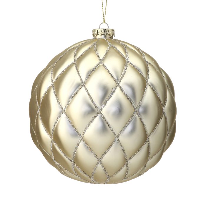 Large Glitter Net Design Ornament