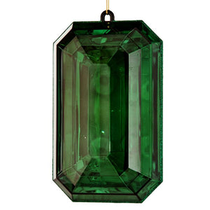 9" Emerald Gem Ornament