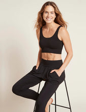 Load image into Gallery viewer, Ribbed Seamless Bra Black